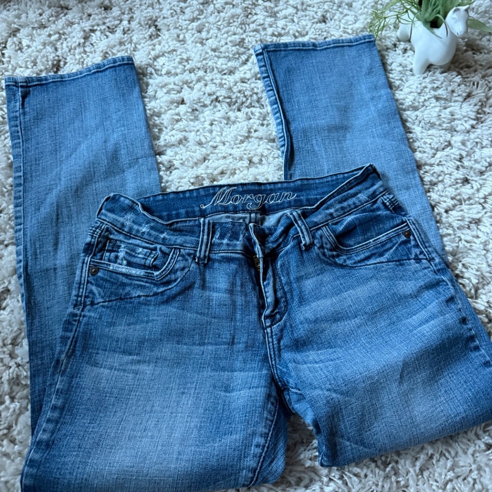 dELiA*s Classic super cute light blue denim pants Blue Boot Cut Jeans your wardr - Picture 7 of 7